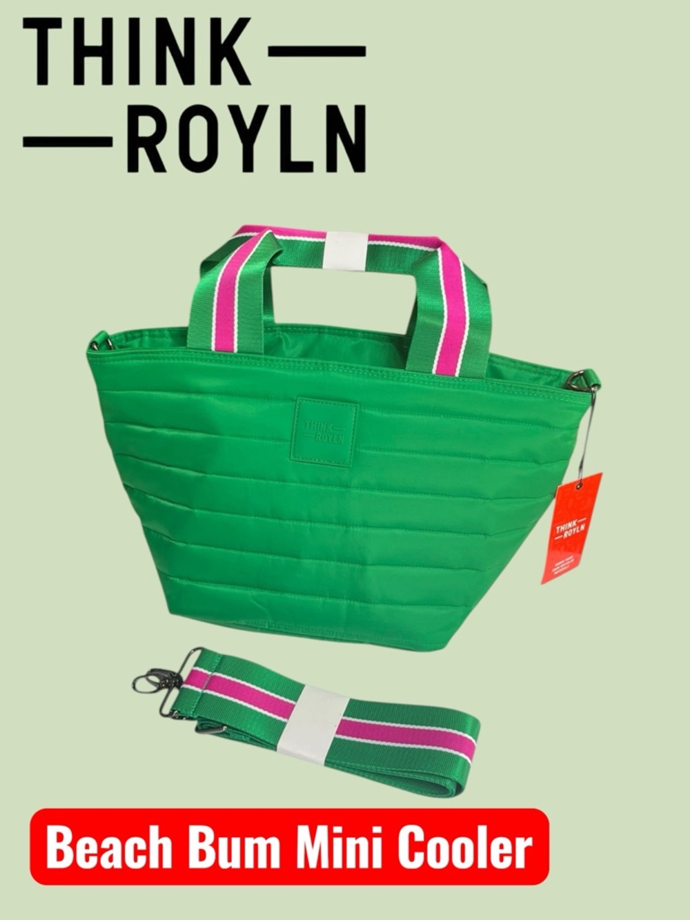 NWT THINK ROYLN KELLY BEACH BUM COOLER BAG (MINI)